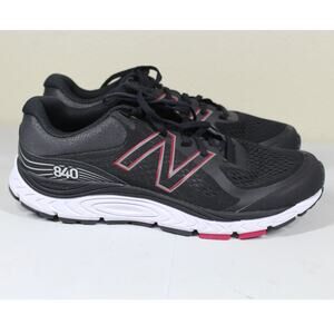 Men's 12 New Balance 840v5 Walking/Running Shoe Black/Red